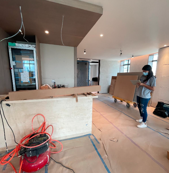 Cleaning post construction